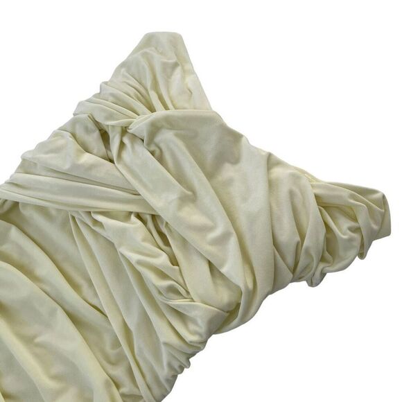 Alexander Wang Interwoven Off Shoulder Mini Dress in Tender Yellow - Picture 8 of 9